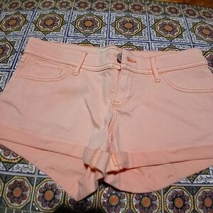 Hollister Peach Jean Shorts